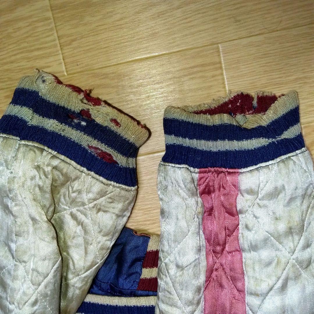 ✨*中様 50s 　リバーシブルスーベニアスカジャン 青色 サテン　JAPANm