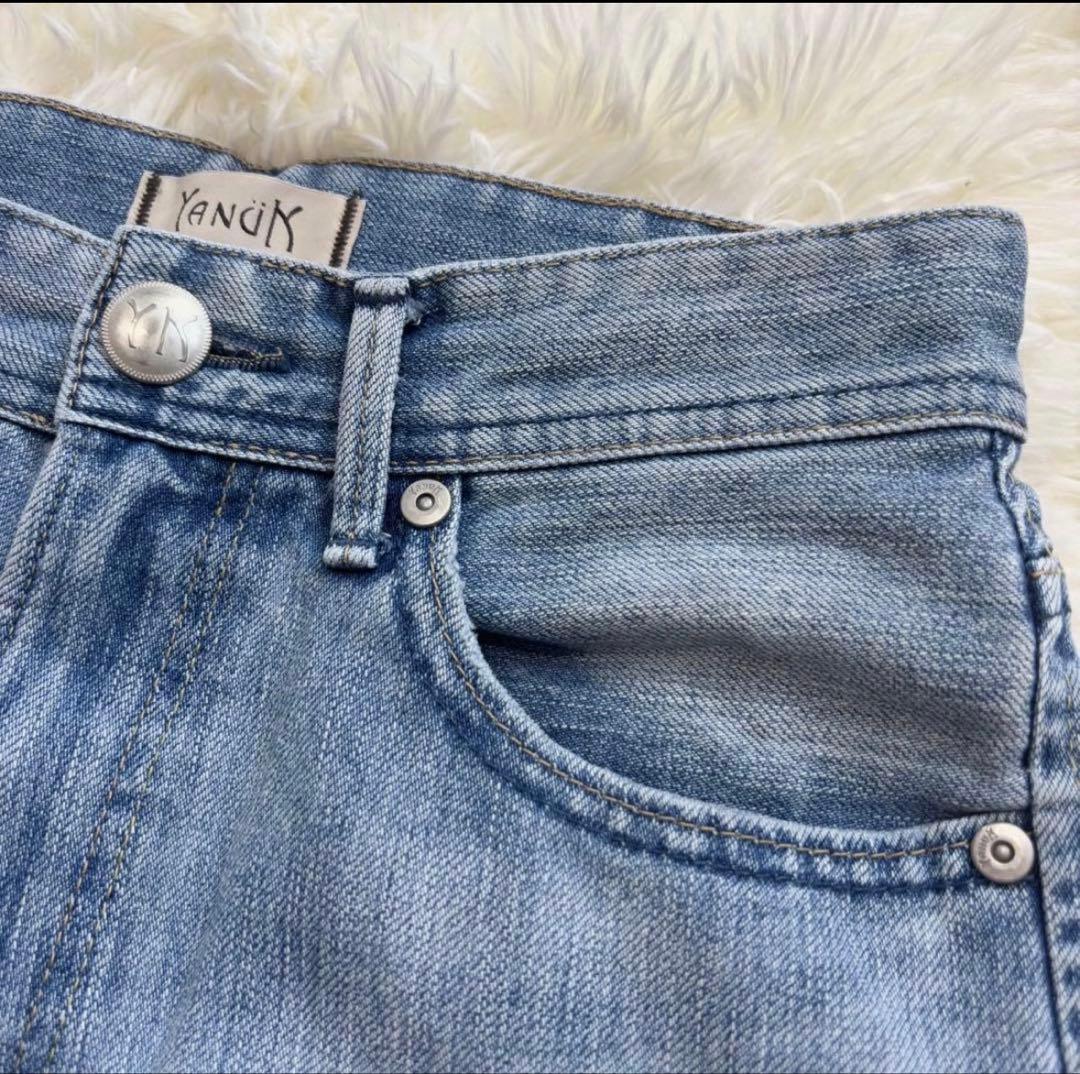 美品 YANUK ヤヌーク ボーイズストレートデニム LEA 57111231
