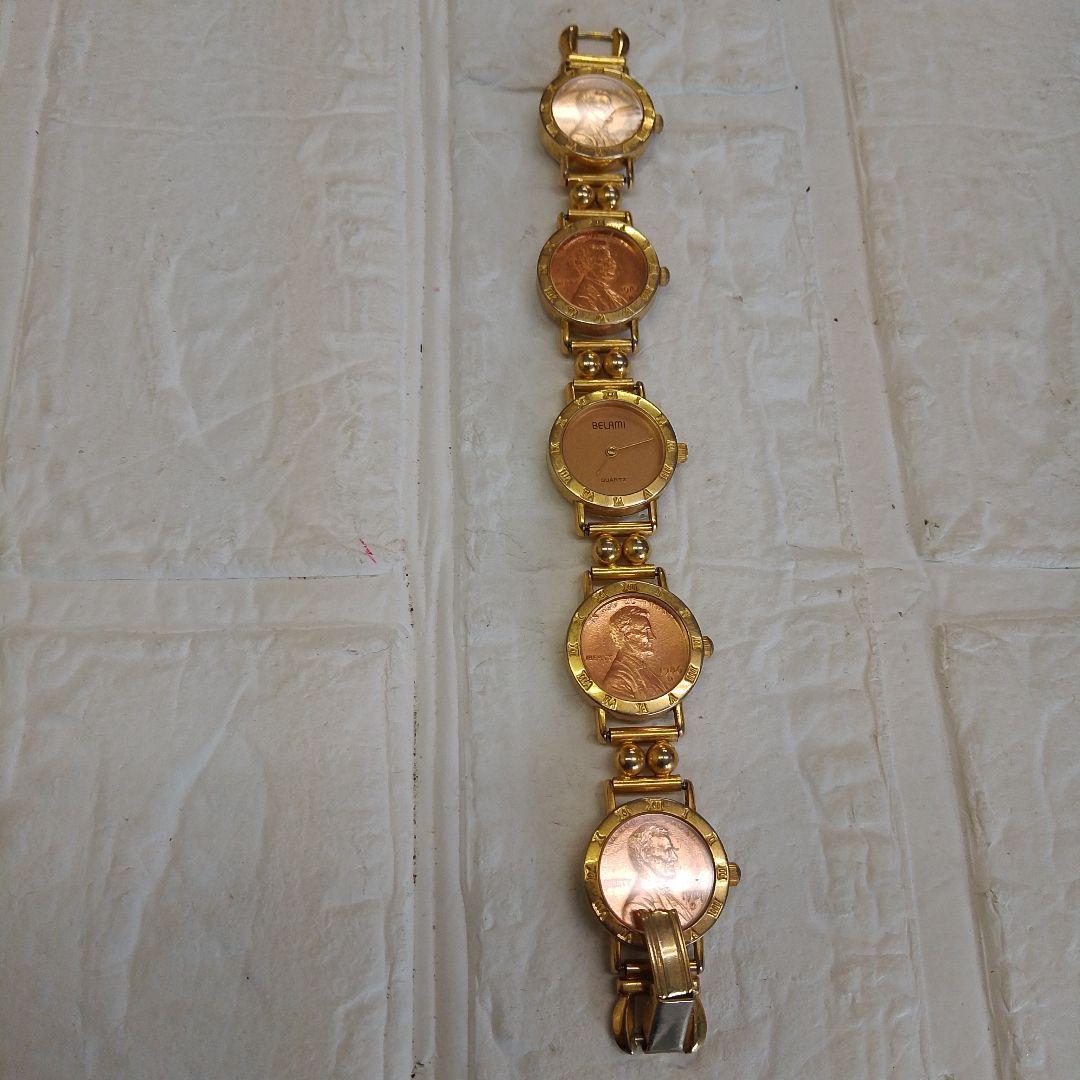 BELAMI　ブレスレットウォッチ 埋め込み硬貨