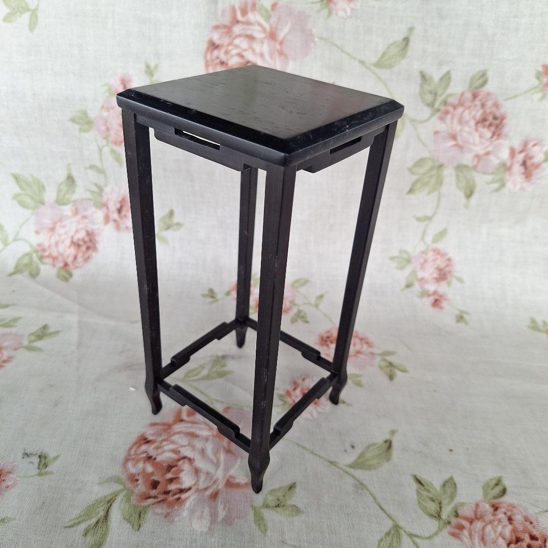 盆栽台　花台　木製透かし彫り花台　飾り台 1