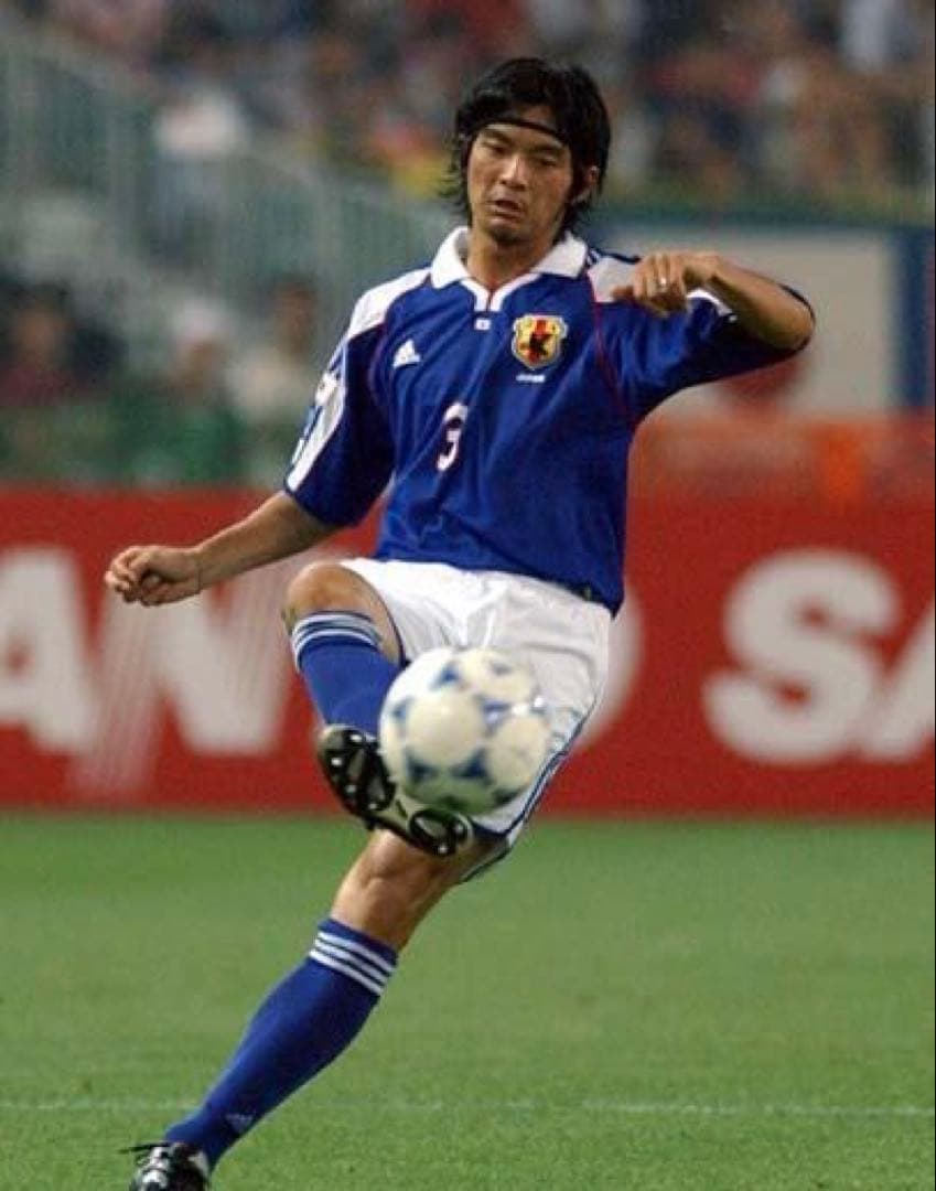 【美品】2001年　日本代表　松田直樹　選手仕様ユニフォーム　サイズO 長袖