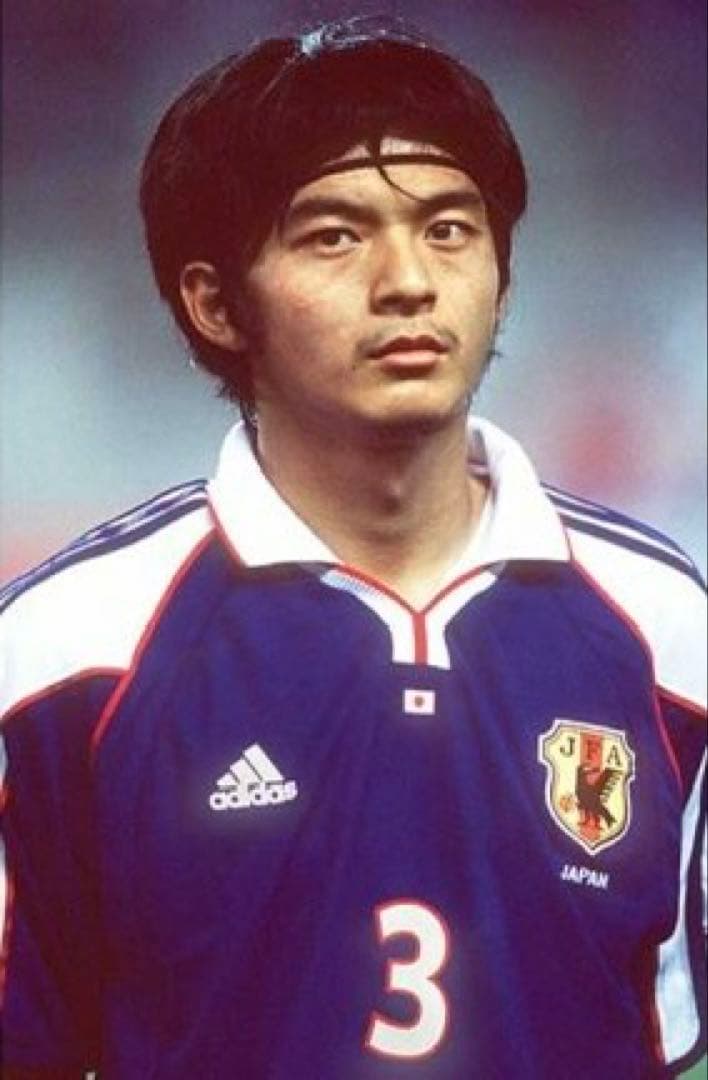 【美品】2001年　日本代表　松田直樹　選手仕様ユニフォーム　サイズO 長袖