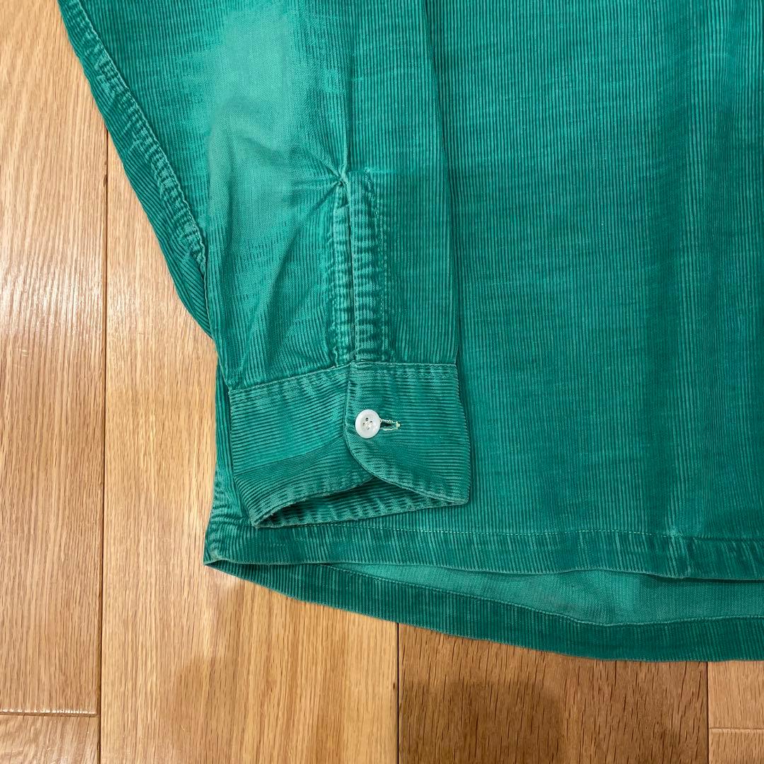 40s 50s コーディロイシャツ　オープンカラー　vintage