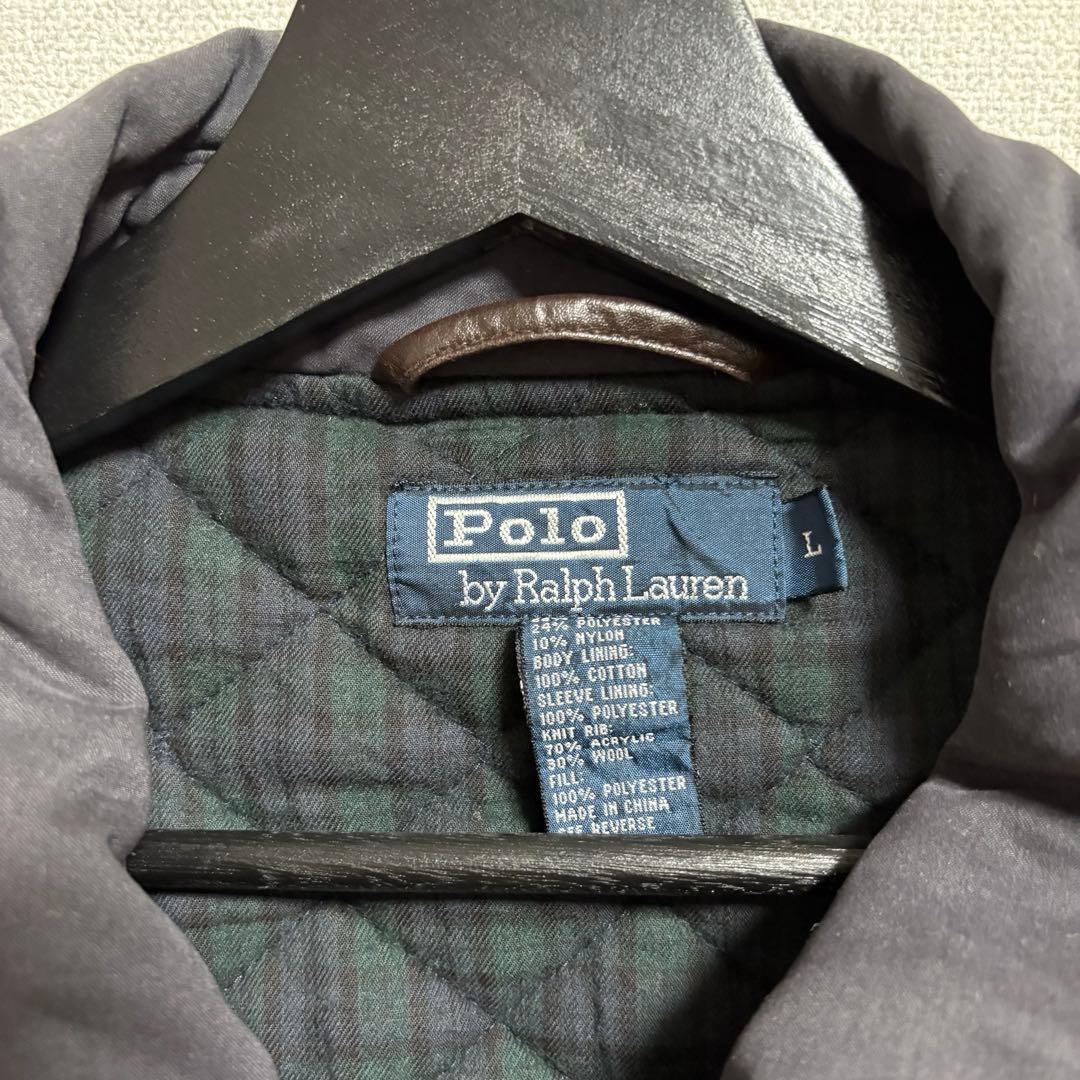 【90s】Polo by Ralph Lauren スイングトップ ネイビー中綿