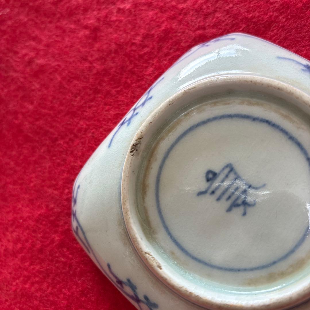 古伊万里　型摺　豆皿　小皿　江戸時代　①