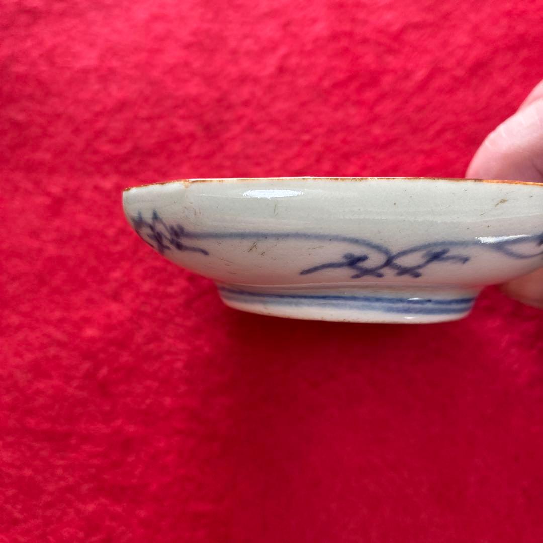古伊万里　型摺　豆皿　小皿　江戸時代　①