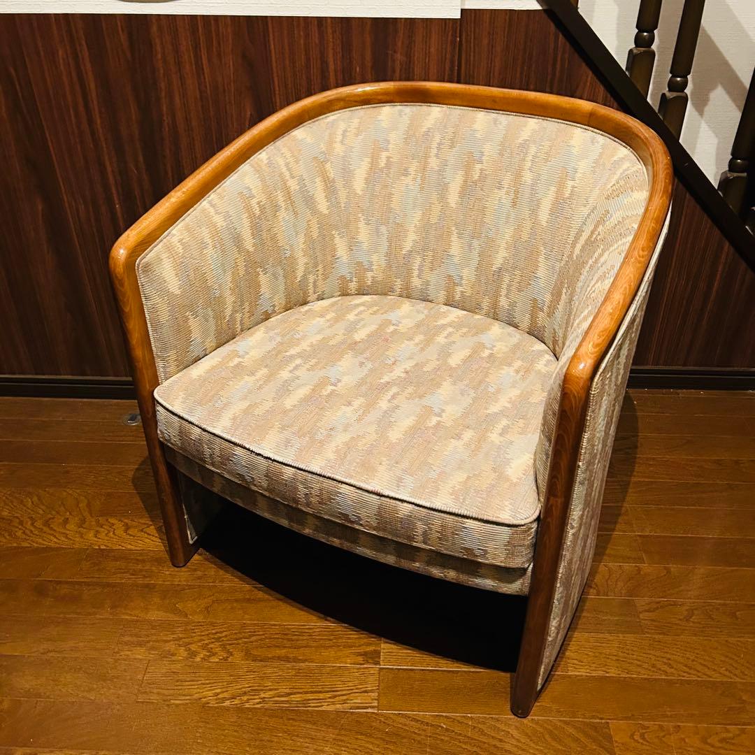 【良品】 シングルソファー 腰掛け椅子 家具 1人用椅子 ③