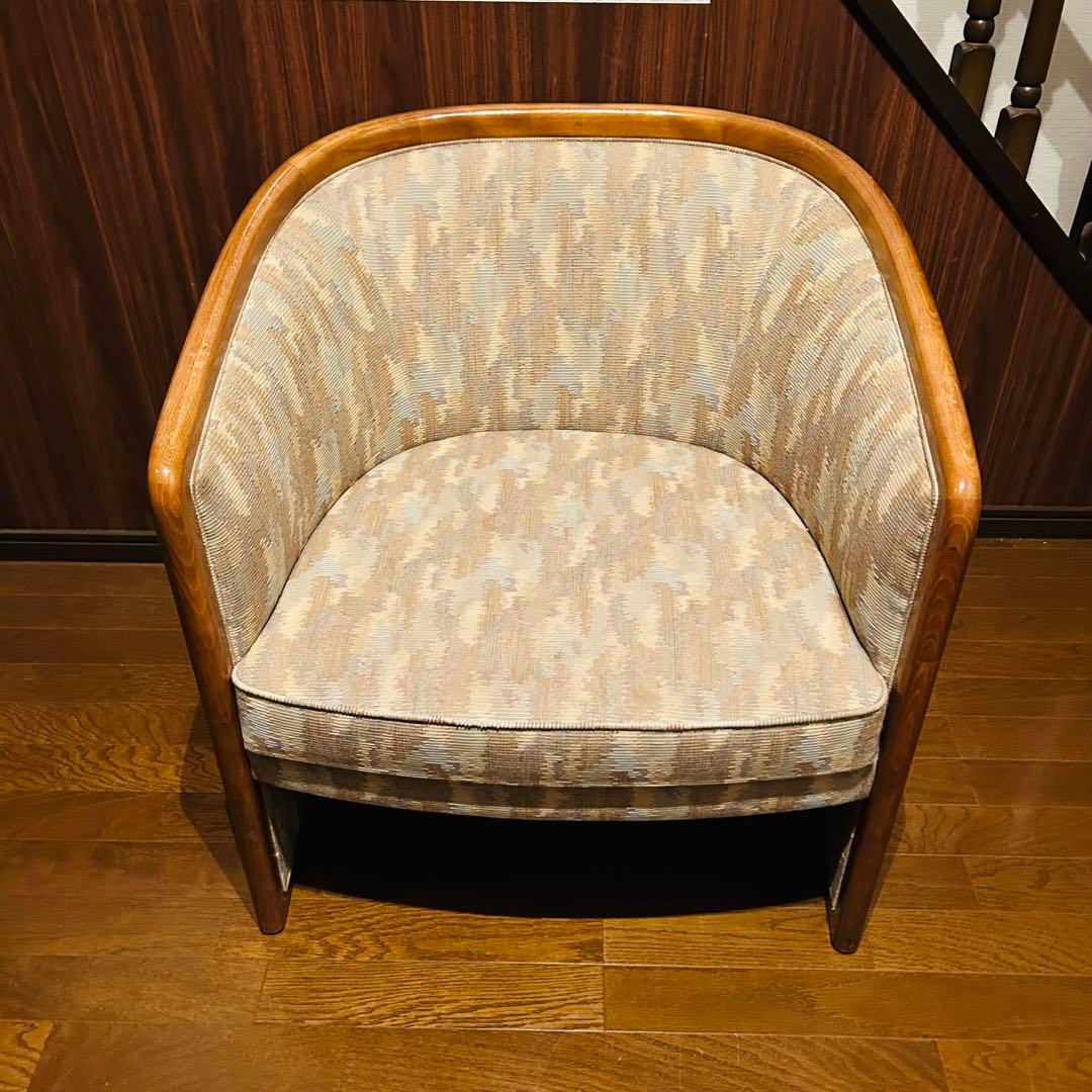 【良品】 シングルソファー 腰掛け椅子 家具 1人用椅子 ③