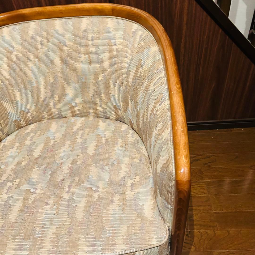 【良品】 シングルソファー 腰掛け椅子 家具 1人用椅子 ③