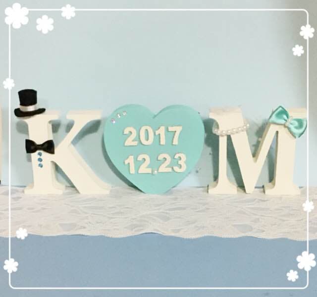 みー様確認用♡ウエディングバージョン・イニシャルオブジェ