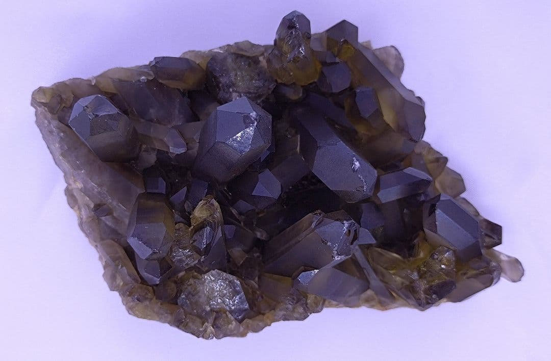 スモーキーシトリン　クラスター　（大）浄化　厄除け　魔除け　金運　ゼウスクォーツ