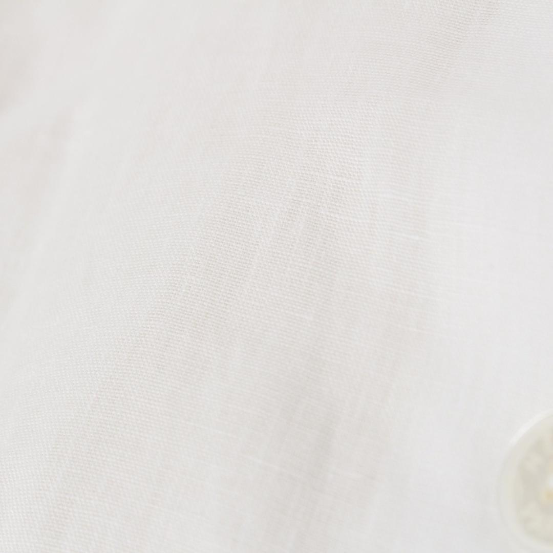 HERMES エルメス ヴィンテージ リネン 半袖シャツ ホワイト 36