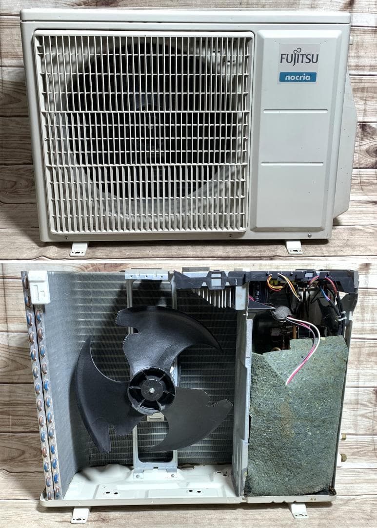 富士通 30畳 7.1kw 200V ノクリア エアコン 21年製 全清掃済♪