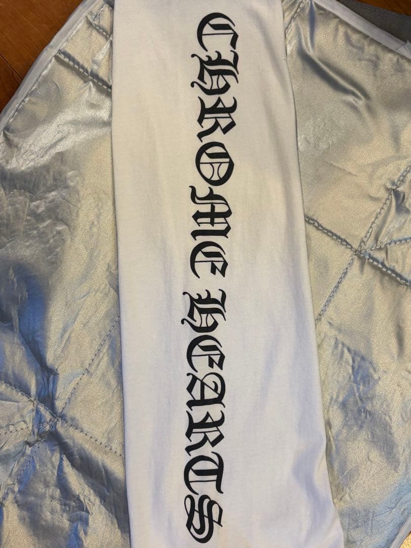 美品XLサイズCHROME HEARTS ホワイト長袖シャツ