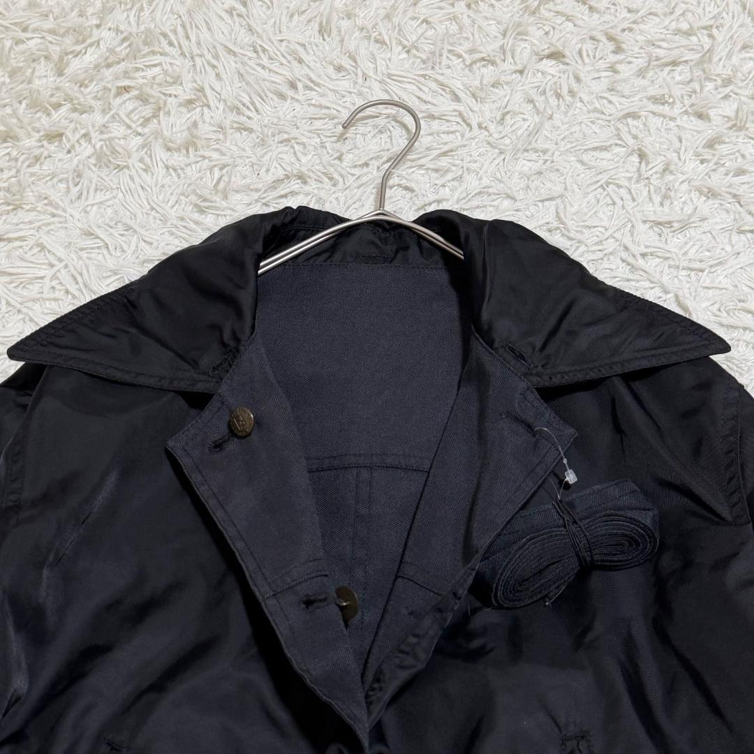 16069✨フェンディ リバーシブルコート 黒 ファー取外し可 ベルト付