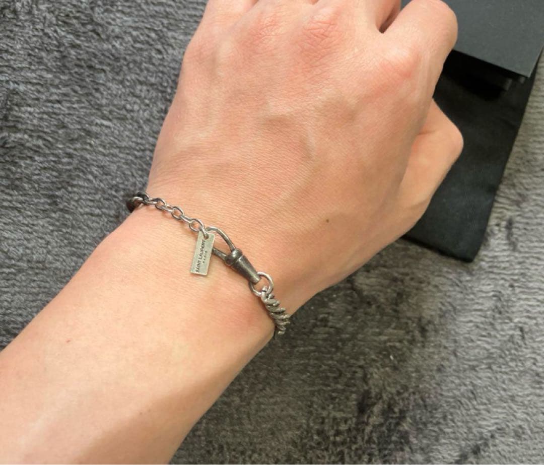 サンローラン　ブレスレット　シルバー　アクセサリー