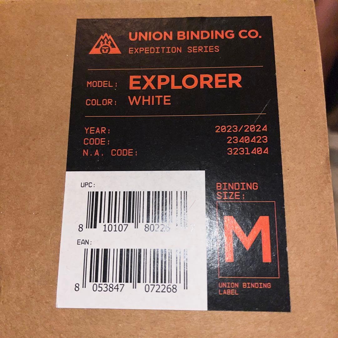 UNION EXPLORER ホワイト M バインディング　ビンディング