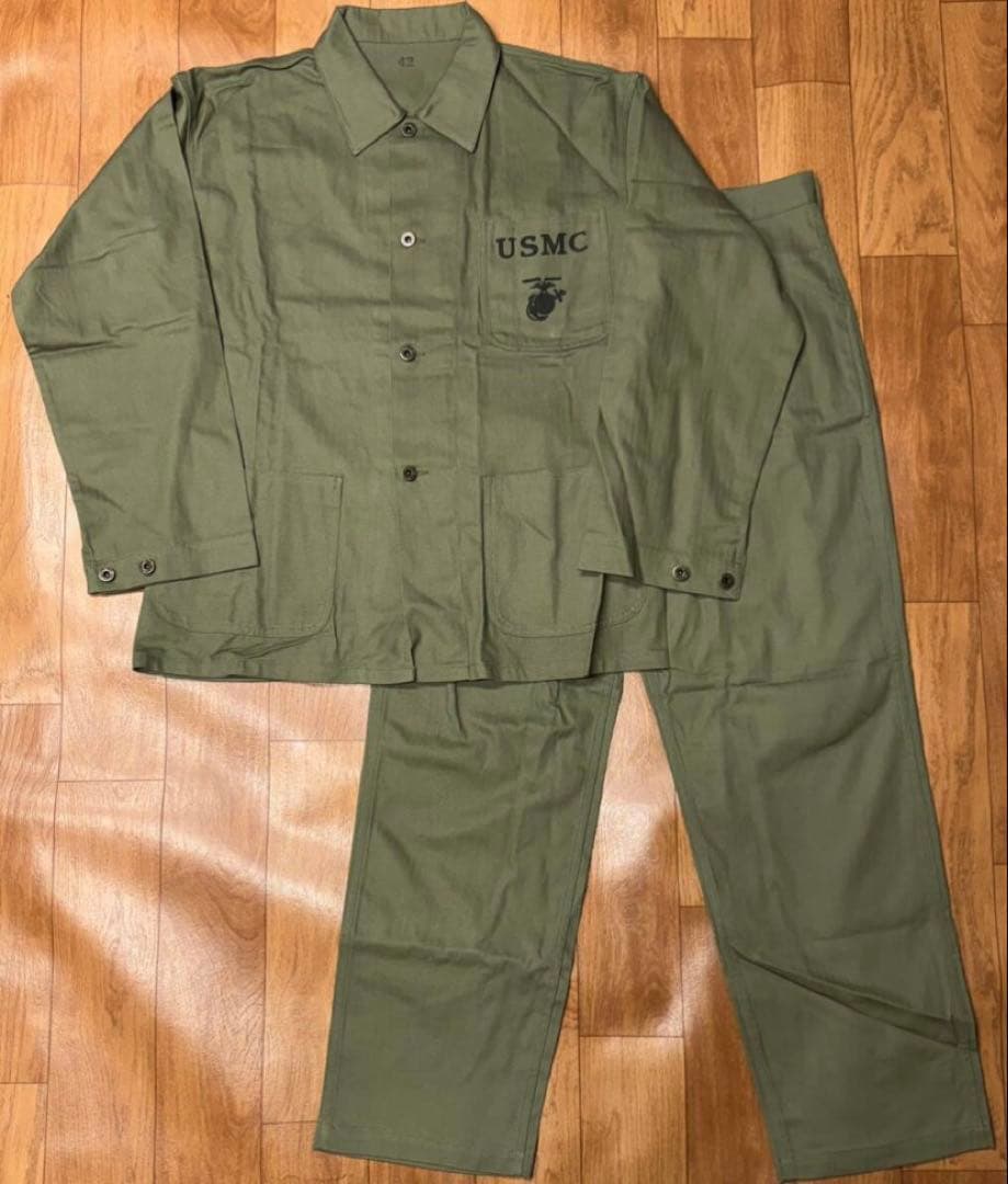 USMC WW2 P41 HBT 上下セット サイズ42/34 米海兵隊 復刻