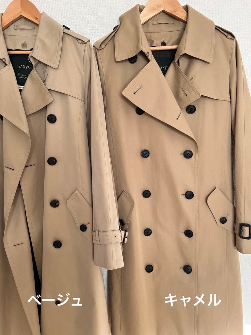 LEEマルシェ　100年コート　サンヨー　トレンチコート　ベージュ　38