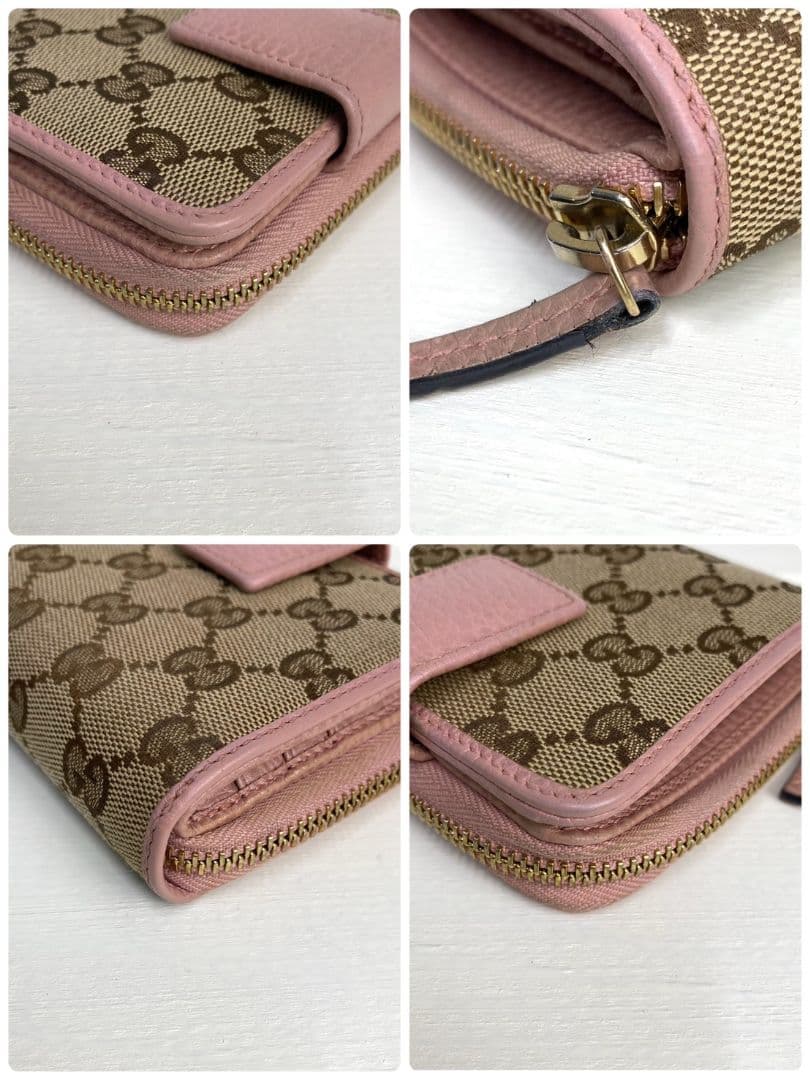 【極美品✨️】グッチ キャンバス 二つ折り財布