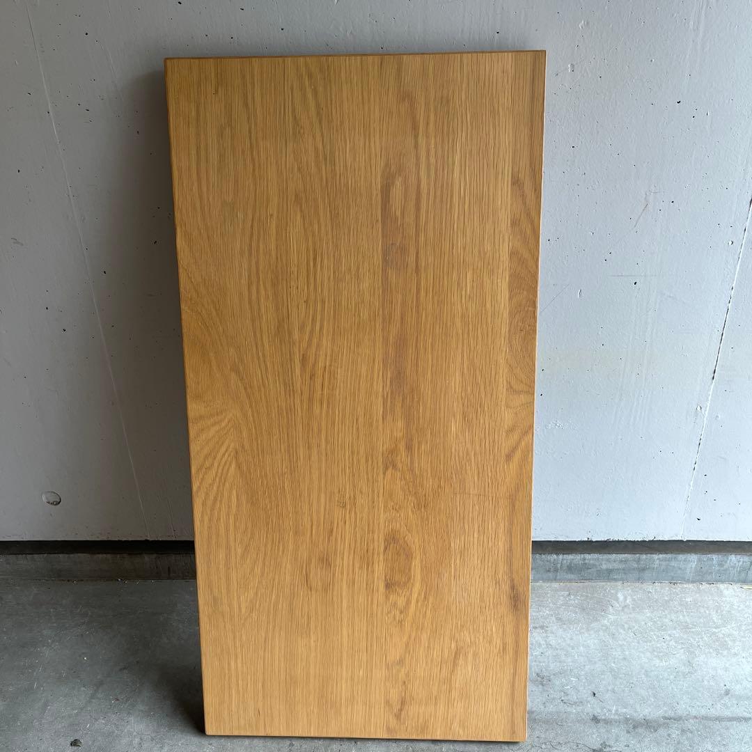 廃盤・希少★無印 折りたたみローテーブル・オーク材・幅９０ｃｍ