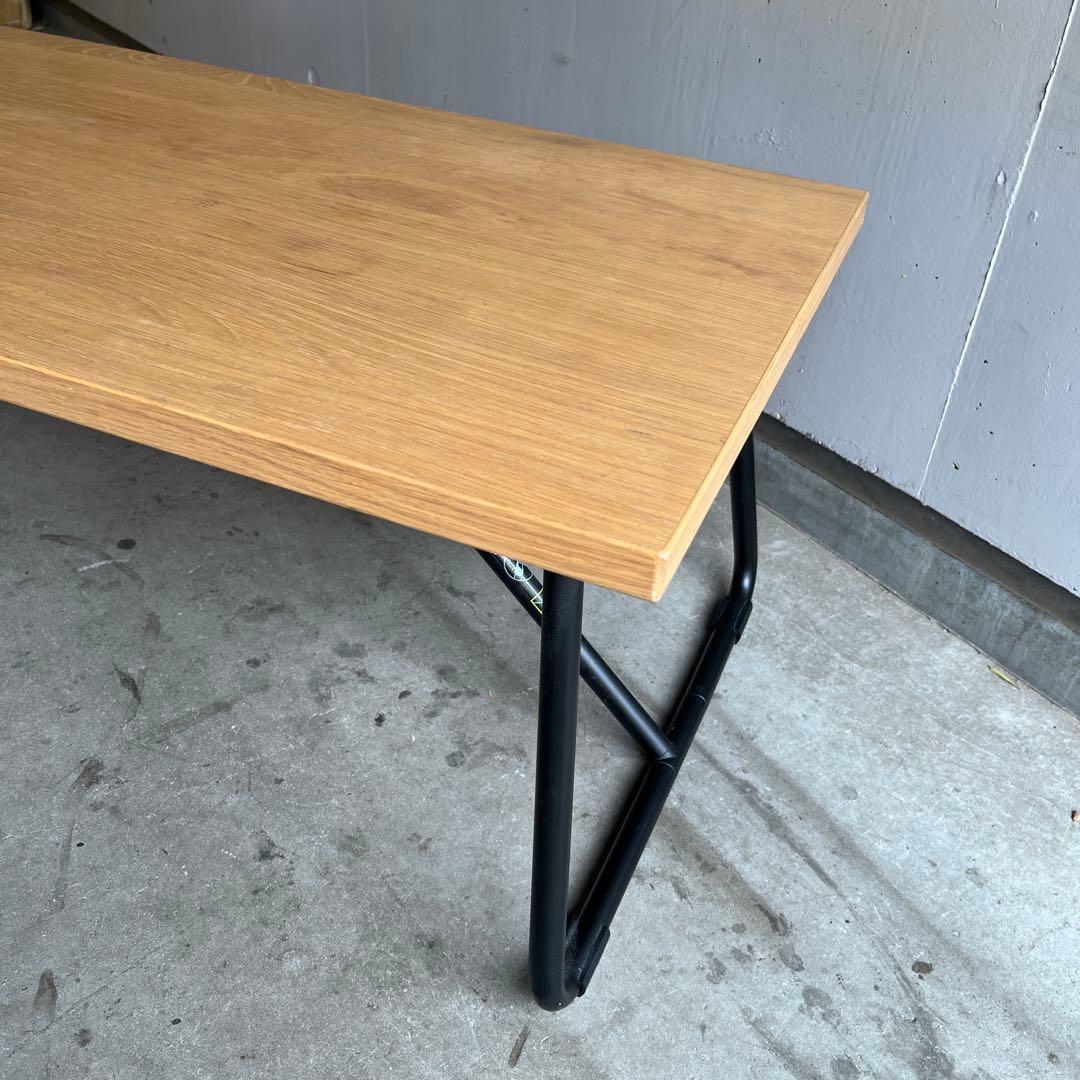 廃盤・希少★無印 折りたたみローテーブル・オーク材・幅９０ｃｍ