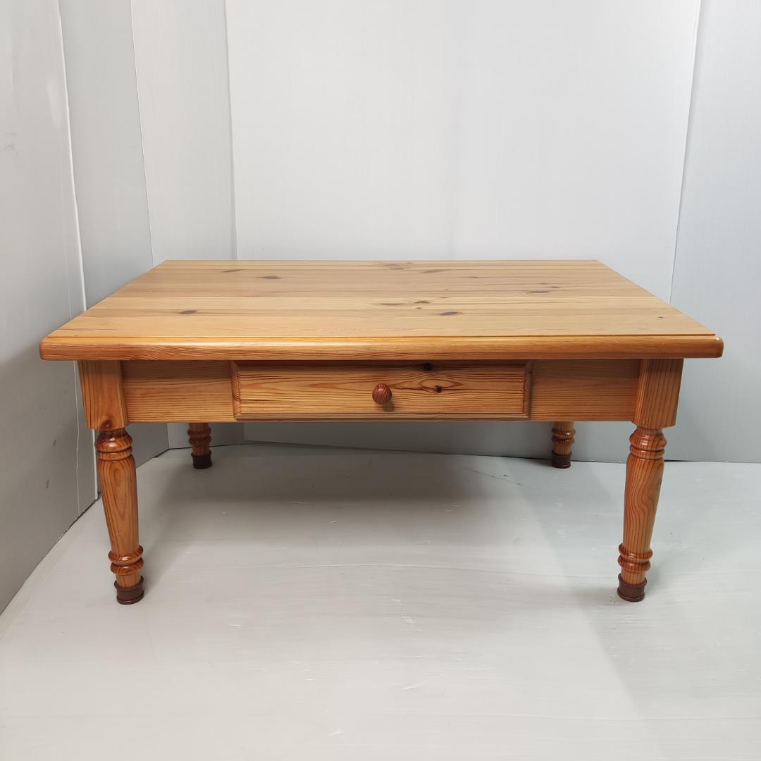 天然木　センターテーブル 引き出し付き 幅/90×奥行/60×高さ/43 cm