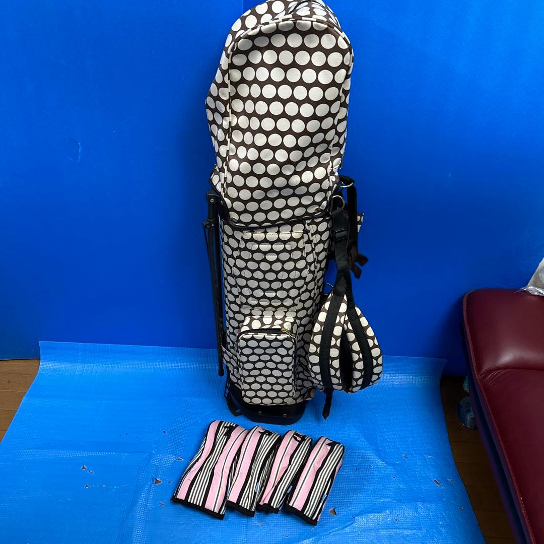 Keri水玉模様 ゴルフキャディバッグ美品週末値下げ中