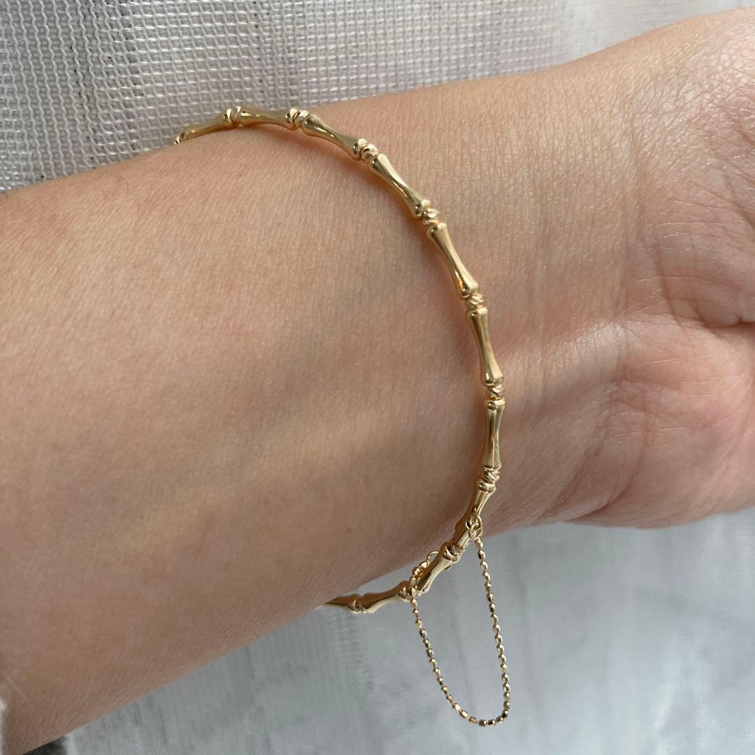 k18 バンブー　バングル　ブレスレット　新品