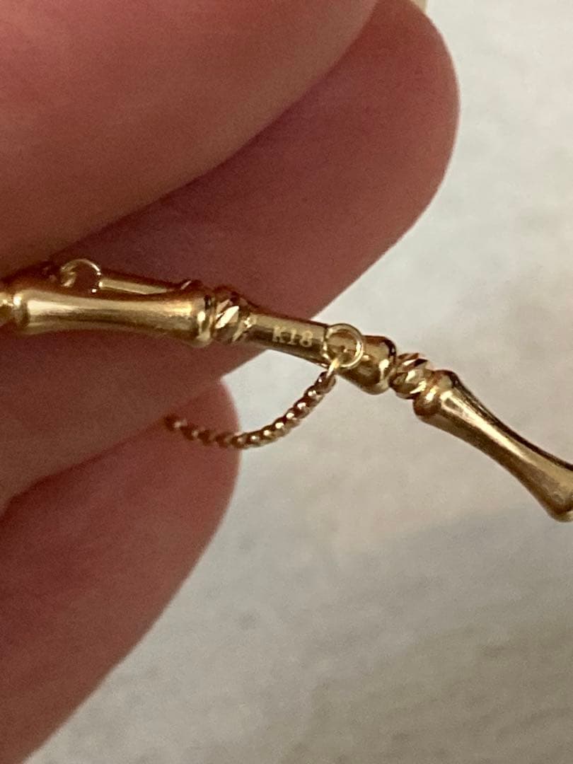 k18 バンブー　バングル　ブレスレット　新品