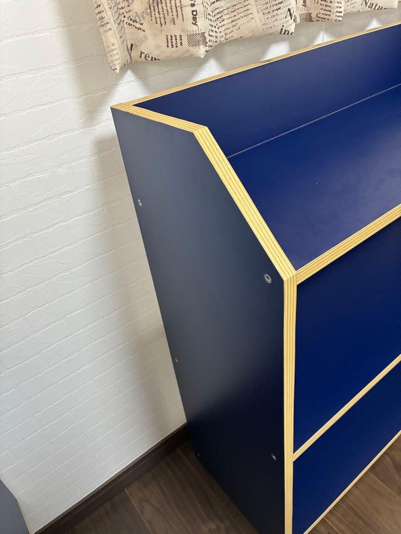 ①木製モダンシェルフ　収納棚のみ出品　本　チェスト　カラーボックス