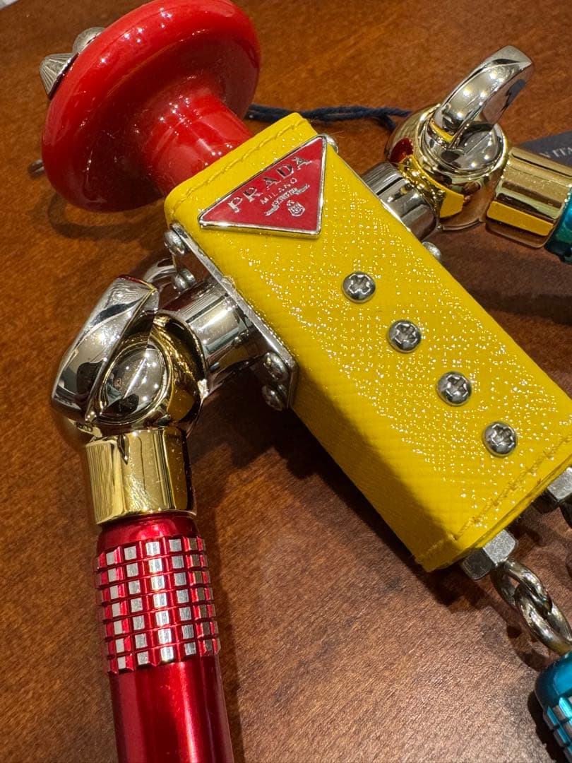 PRADA　プラダ　ロボットチャーム　マルチカラー ステンレス