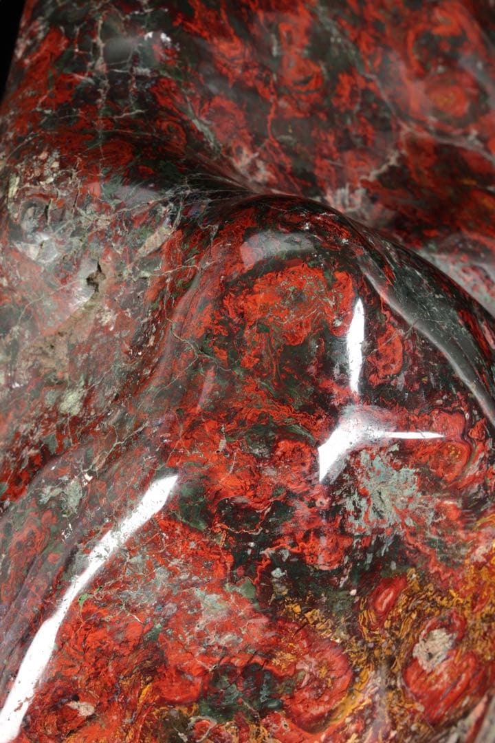 五色石 水石 赤石原石 鑑賞石 天然石 自然石 飾石 美石 台座付 20.6kg