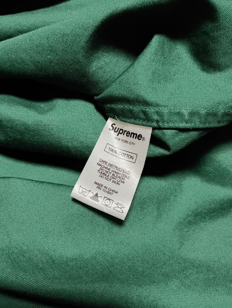 L／美品 Supreme paisley grid shirt ペイズリー総柄