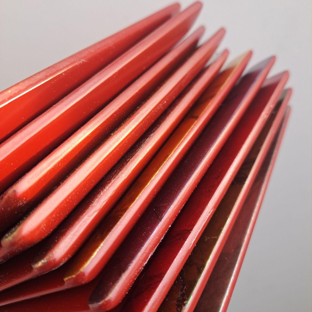 専用品【京都平安\"象彦　虹彩 末広\"銘々皿　×10客】木製　長期保管品