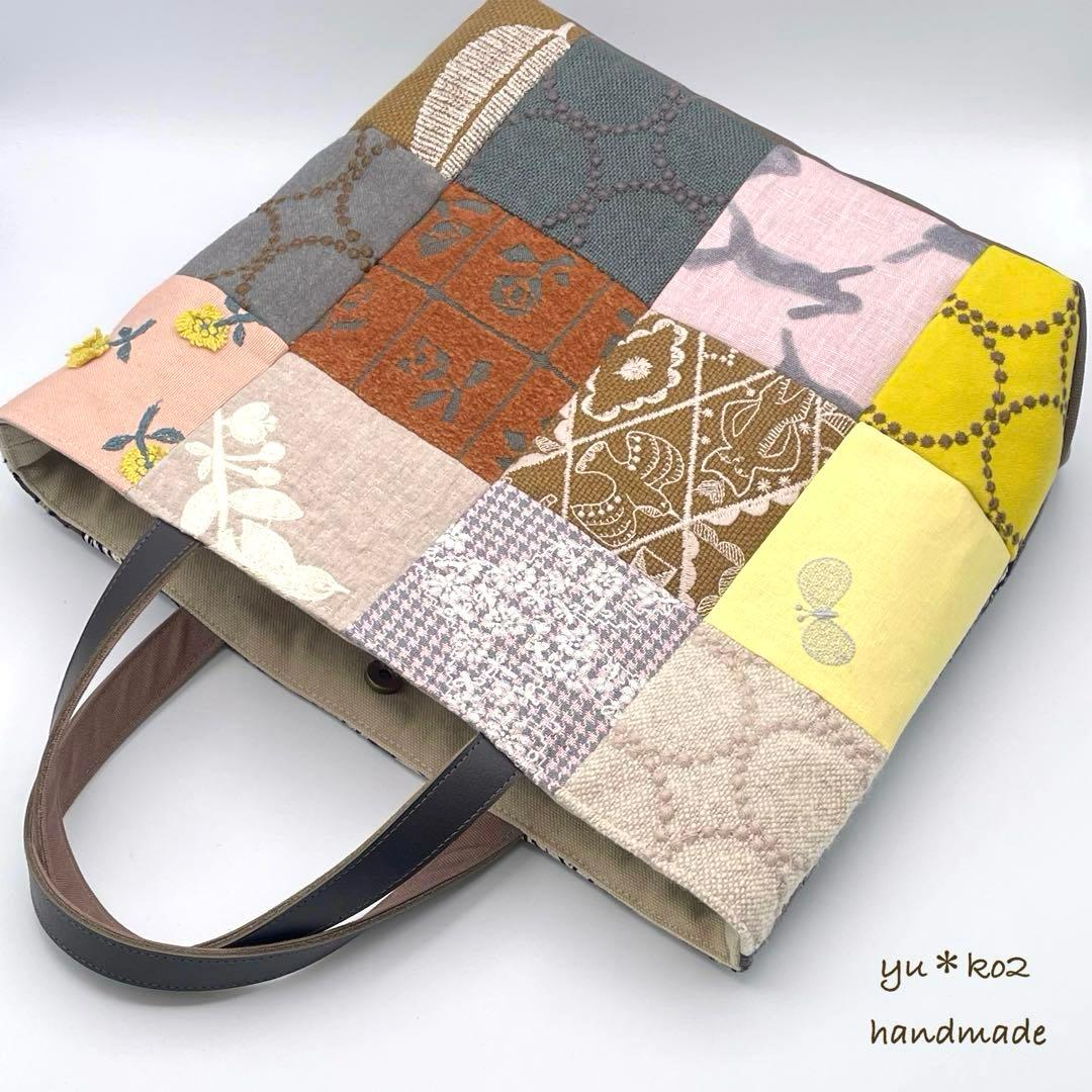㊾ミナペルホネン*パッチワーク トートバッグ ハンドメイド
