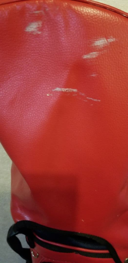 本間ゴルフ　キャディバッグ　スタンド式　9.5型 レッド