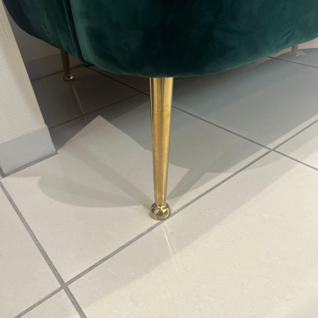 北欧風・貝殻・3人掛けソファ