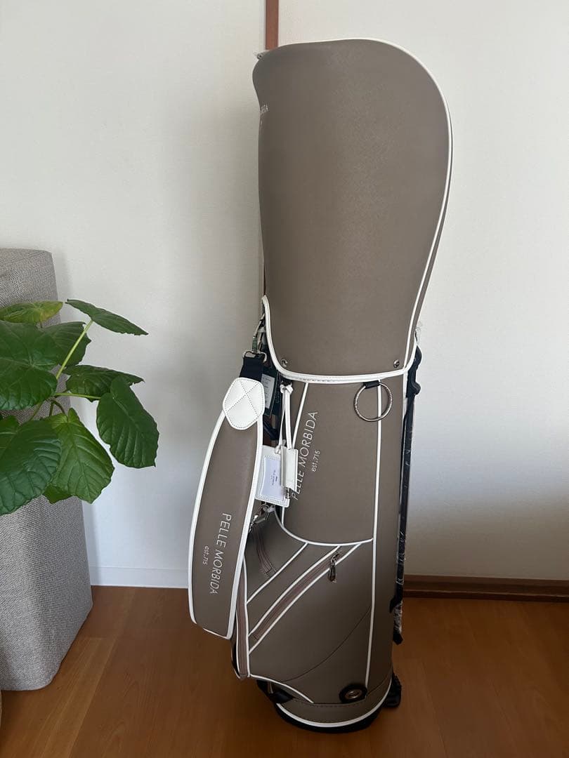 未使用品ぺッレモルビダ　スタンドキャディバッグ　pellemorbidaベージュ