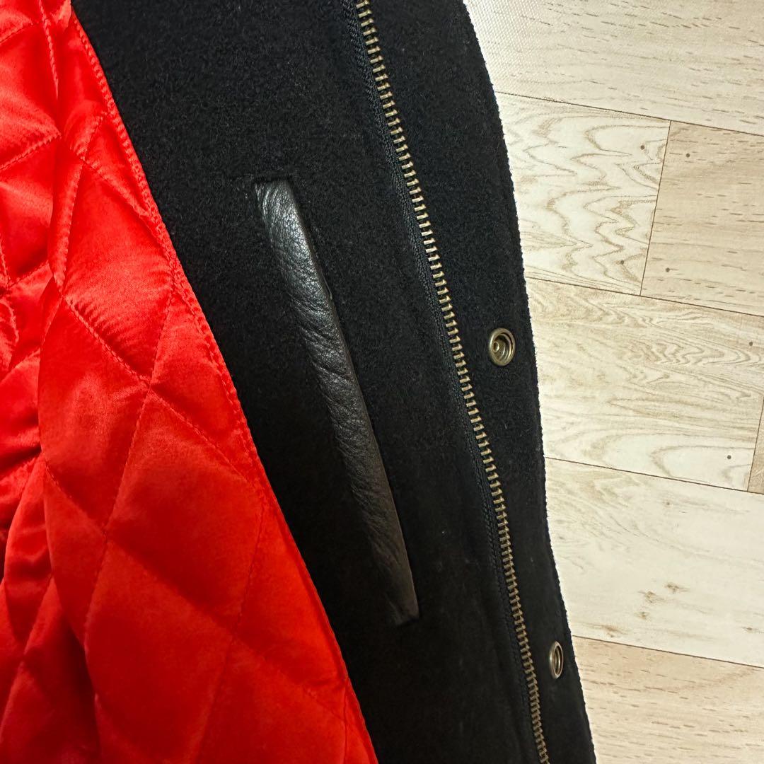 ✨HONDA PENTAX ホンダ 刺繍 ウール レザー ジャケット M✨