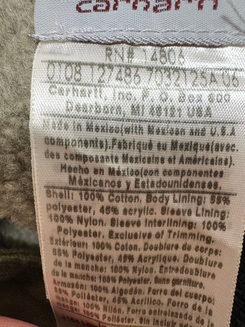 Carhartt トラディショナルジャケット モスグリーン 2XL 希少