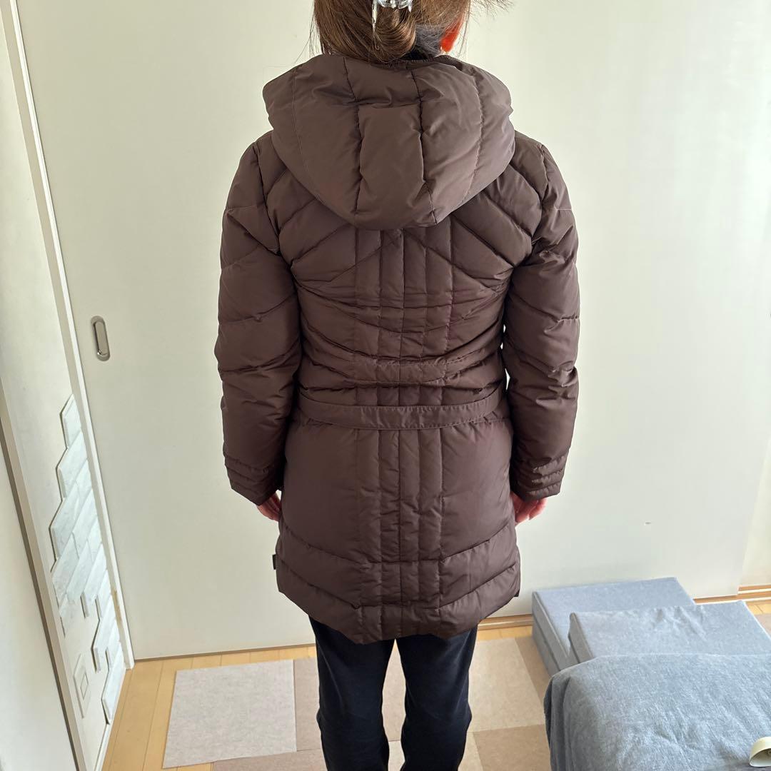 MONCLER ブラウン フード付きダウンジャケット サイズ0