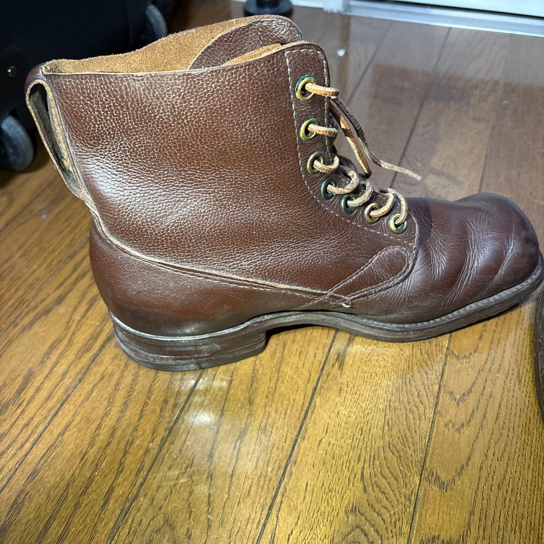 スウェーデン軍　実物　コンバットブーツ　軍靴　ヴィンテージ　ワークブーツ　50s