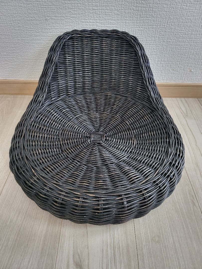 桜屋工業 RA-804 ラタン 円形 モダン 座椅子 籐 チェア2個セット