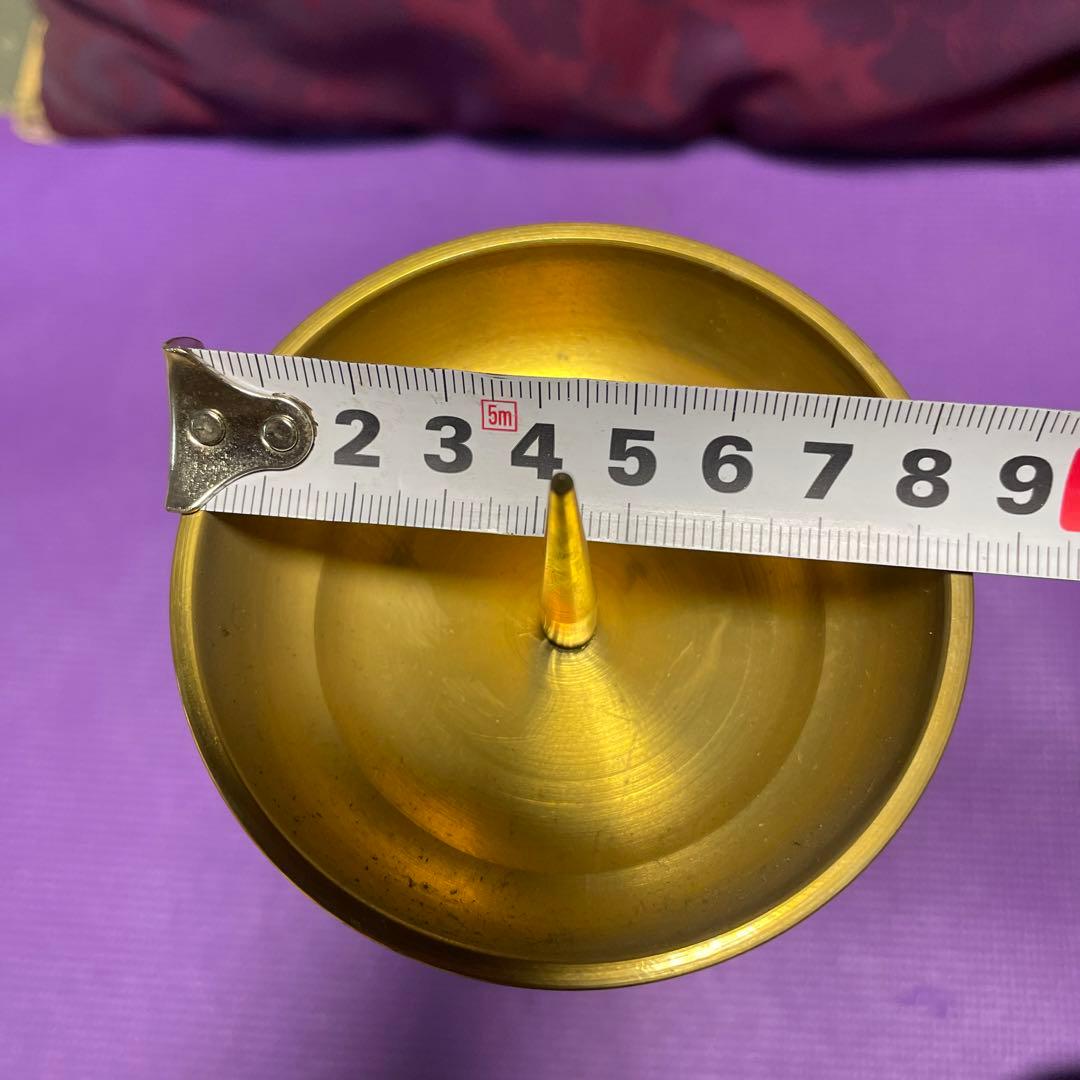 真鍮製　蝋燭立　特大