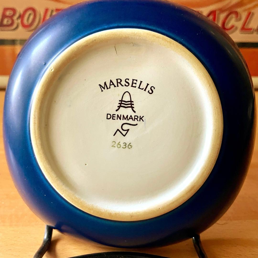 MARSELIS / Denmark型番2636ブルー花文様プレート デンマーク