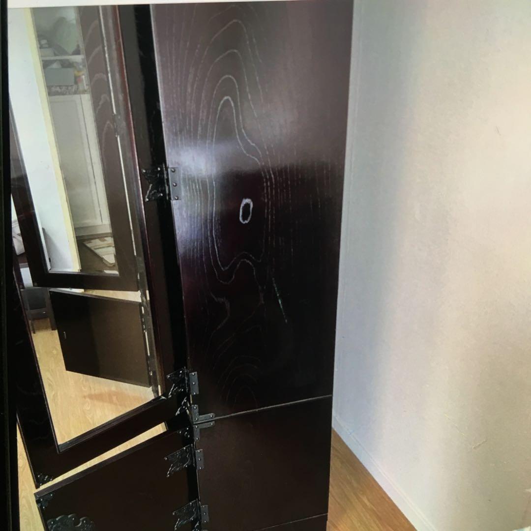 ■展示品■民芸家具■最高級■民芸■鉄金具■和モダン■書棚/キャビネット/本棚■