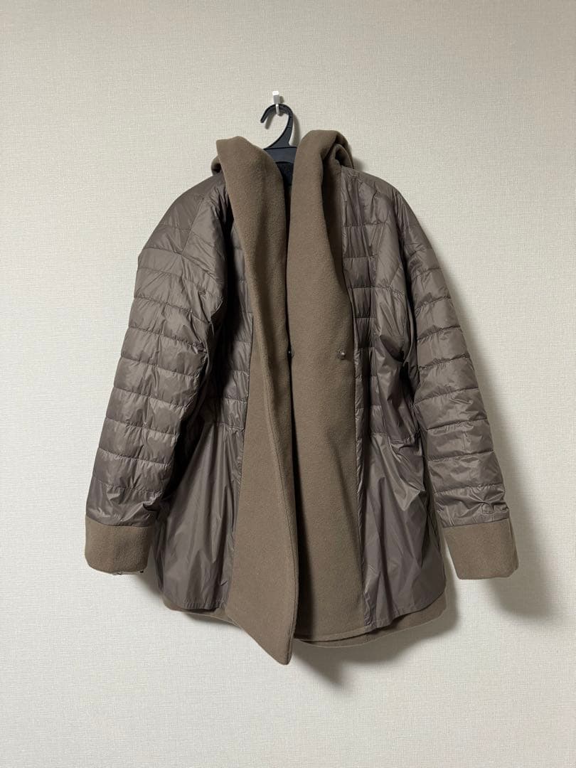 週末限定価格　ヤマダヤCLOVE YORT フード付きダウンコート　キルティング