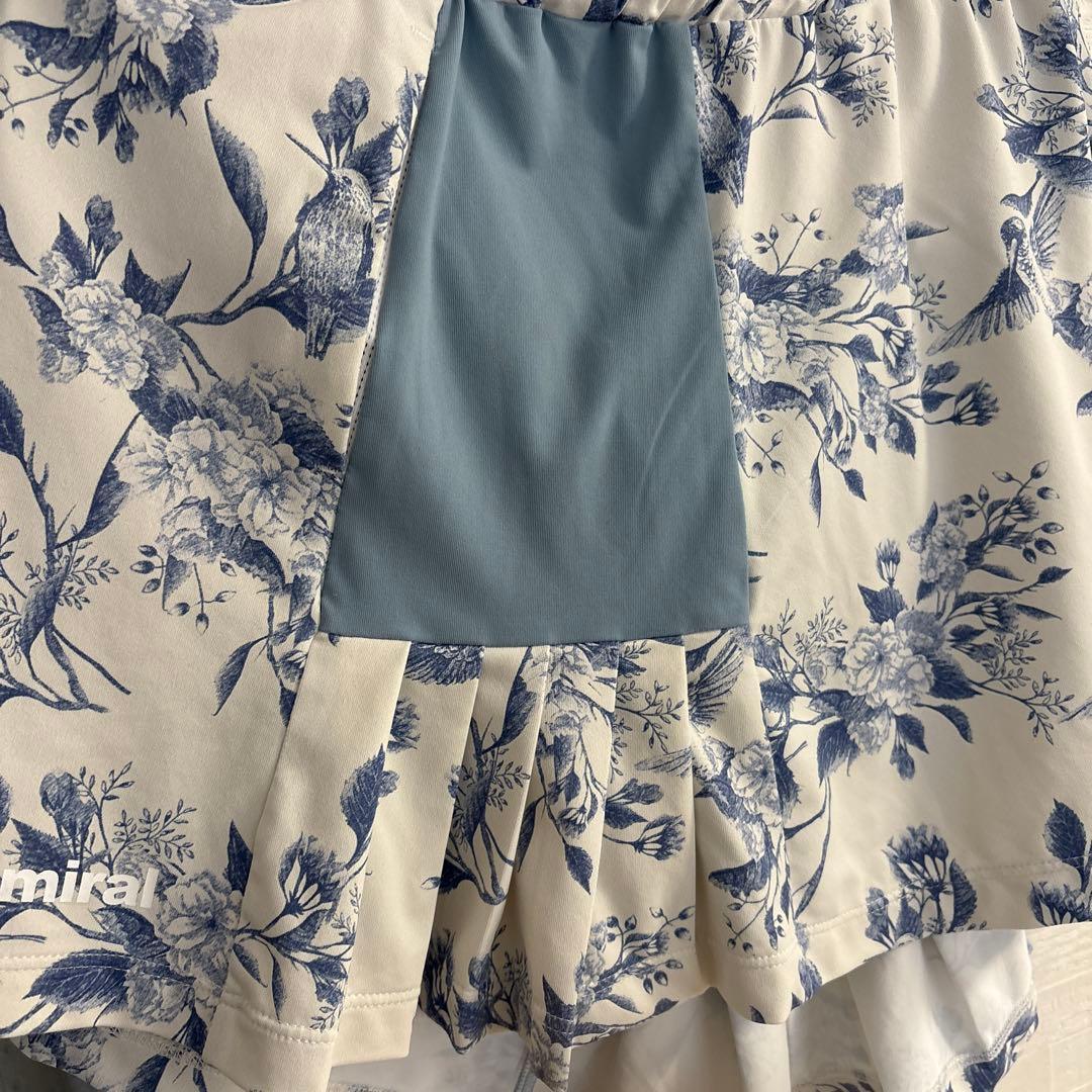 お買得‼︎極上美品Admiral 花柄スカート アイボリー/くすみブルー