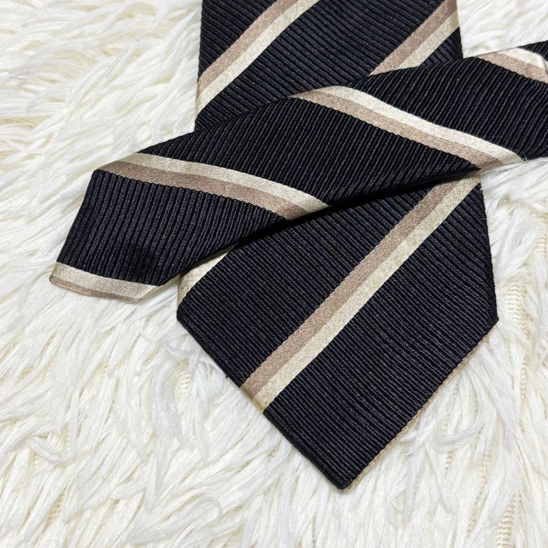 【極美品】PRADA ネクタイ　レジメンタストライプ
